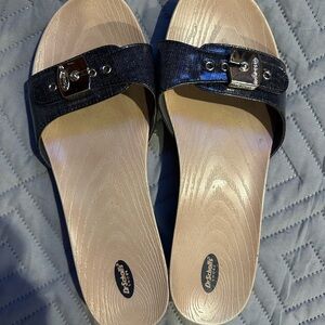 Dr. Scholl's Black Mules with Contoured Footbed